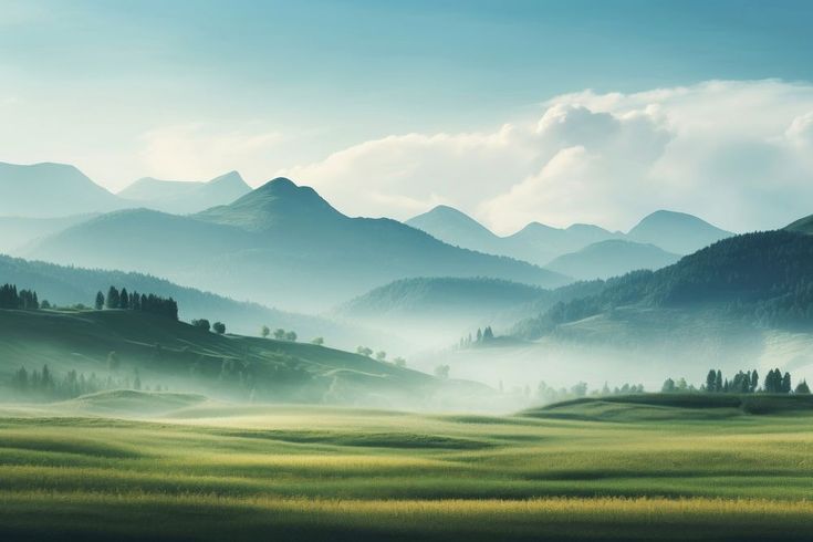 Mountains landscape panoramic outdoors. AI generated Image by rawpixel.